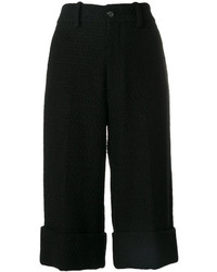 Женские черные твидовые шорты-бермуды от Gucci