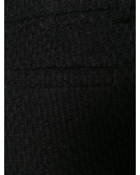 Женские черные твидовые шорты-бермуды от Gucci