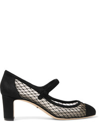 Черные туфли в сеточку от Dolce & Gabbana