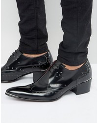 Черные туфли дерби с принтом от Jeffery West