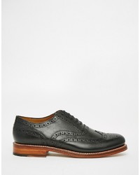 Черные туфли дерби от Grenson