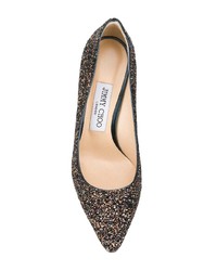 Черные туфли с пайетками от Jimmy Choo