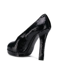 Черные туфли с пайетками от Laurence Dacade