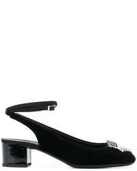 Черные туфли с украшением от Giuseppe Zanotti Design