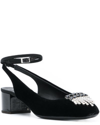 Черные туфли с украшением от Giuseppe Zanotti Design
