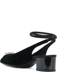 Черные туфли с украшением от Giuseppe Zanotti Design