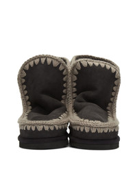 Черные угги от Mou