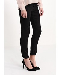 Черные узкие брюки от Bruebeck