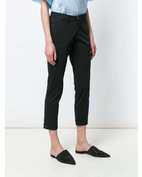 Черные узкие брюки от Fay