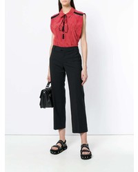 Черные узкие брюки от RED Valentino