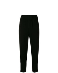 Черные узкие брюки от Ganni