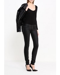 Черные узкие брюки от Gas