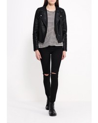 Черные узкие брюки от Influence