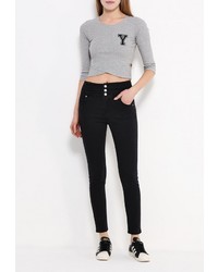 Черные узкие брюки от Jennyfer