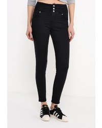 Черные узкие брюки от Jennyfer