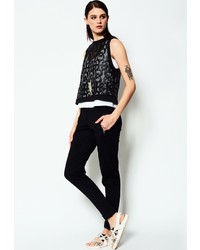 Черные узкие брюки от LO