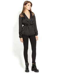 Черные узкие брюки от LO