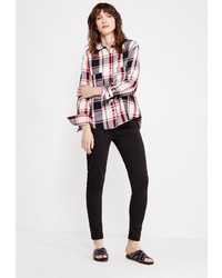 Черные узкие брюки от Modis