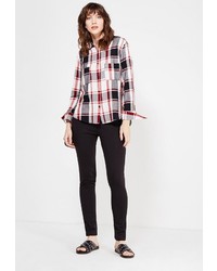 Черные узкие брюки от Modis