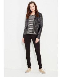 Черные узкие брюки от Modis