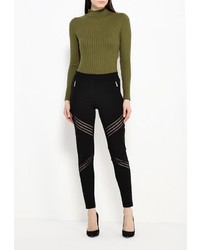 Черные узкие брюки от Morgan