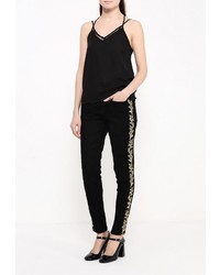 Черные узкие брюки от Morgan