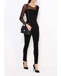 Черные узкие брюки от Morgan