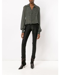 Черные узкие брюки от Andrea Bogosian