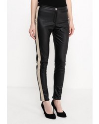 Черные узкие брюки от Please