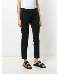 Черные узкие брюки от Incotex