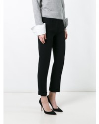 Черные узкие брюки от Aspesi