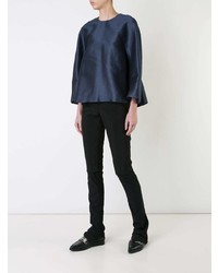 Черные узкие брюки от Yang Li