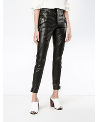 Черные узкие брюки от Alexander McQueen