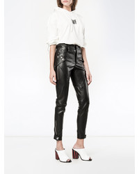 Черные узкие брюки от Alexander McQueen