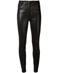Черные узкие брюки от Versace