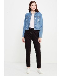 Черные узкие брюки от Vila