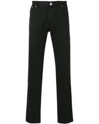 Мужские черные хлопковые брюки от Armani Jeans