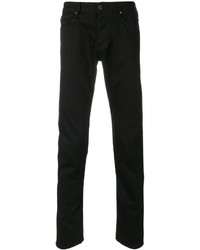 Мужские черные хлопковые брюки от Armani Jeans