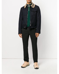 Мужские черные хлопковые брюки от Maison Margiela