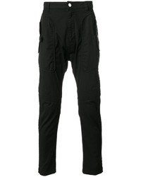 Мужские черные хлопковые брюки от Helmut Lang