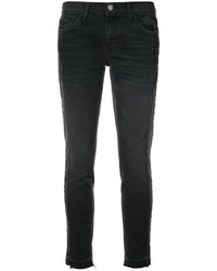 Черные хлопковые джинсы скинни от Current/Elliott