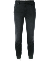 Черные хлопковые джинсы скинни от J Brand