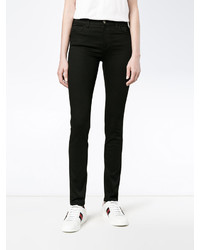 Черные хлопковые джинсы скинни от Gucci