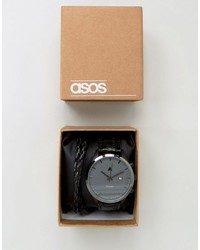 Мужские черные часы от Asos
