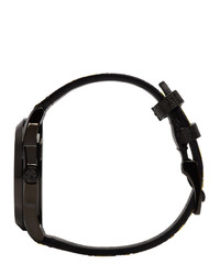 Мужские черные часы от Gucci