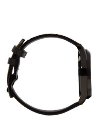 Мужские черные часы от Gucci