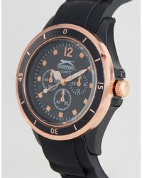 Мужские черные часы от Slazenger