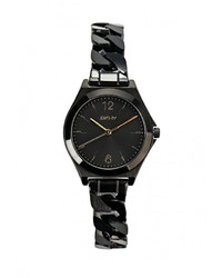 Женские черные часы от DKNY