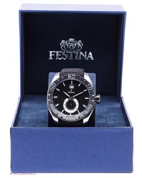 Мужские черные часы от Festina