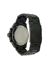 Мужские черные часы от Fossil